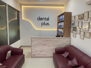 Reception at Dental Plus in Bahria Heights, Bahria Town, Rawalpindi